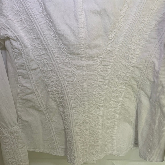 Caamano white cotton blouse made in Peru 100% cotton - Picture 6 of 10